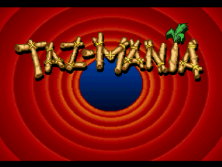 Taz-Mania title screen for Super Nintendo